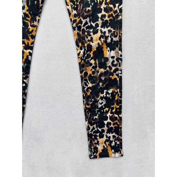 Adriano Goldschmied Pants Womens 25R Leopard Print Farrah Skinny Ankle Mid Rise - Picture 6 of 14